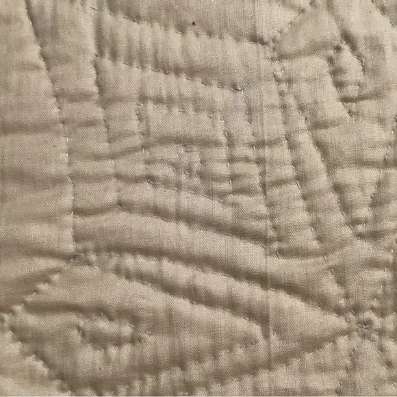 Cream Geometric Quilt Timeless Design Bedding